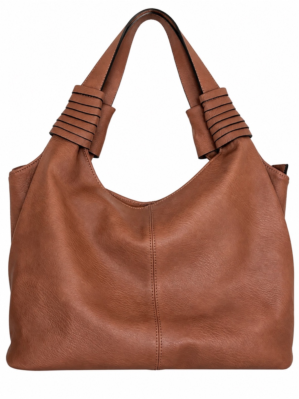 Malibu Skye Dusty Rose Vegan Leather Hobo Shoulder Bag NWT